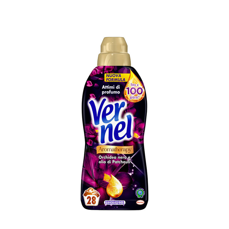 Vernel Ammorbidente Aromatherapy Orchidea Nera e Olio di Patchouli Attimi di Profumo 100 Giorni (28 pranja)