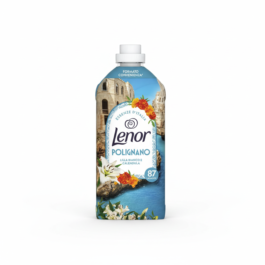 Lenor Ammorbidente Concentrato Polignano Lilla Bianco e Calendula Essenze d'Italia (87 pranja)