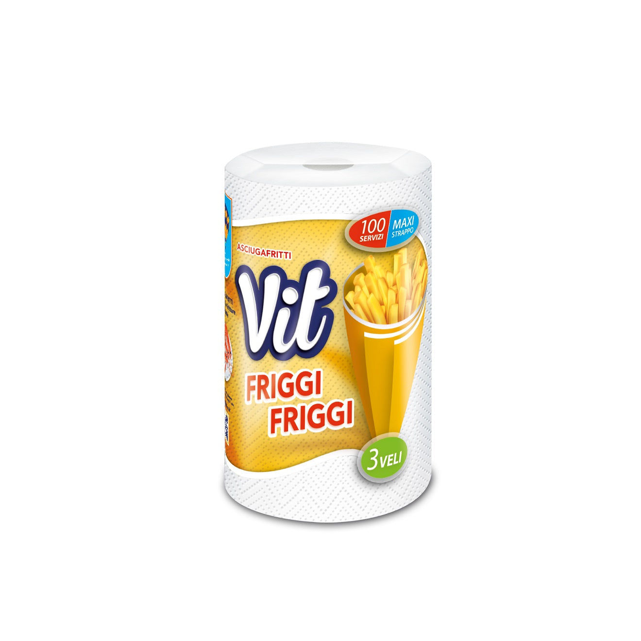 Vit Friggi Friggi Kuhinjski Ubrus – 100 Maxi Listića (3 Sloja)