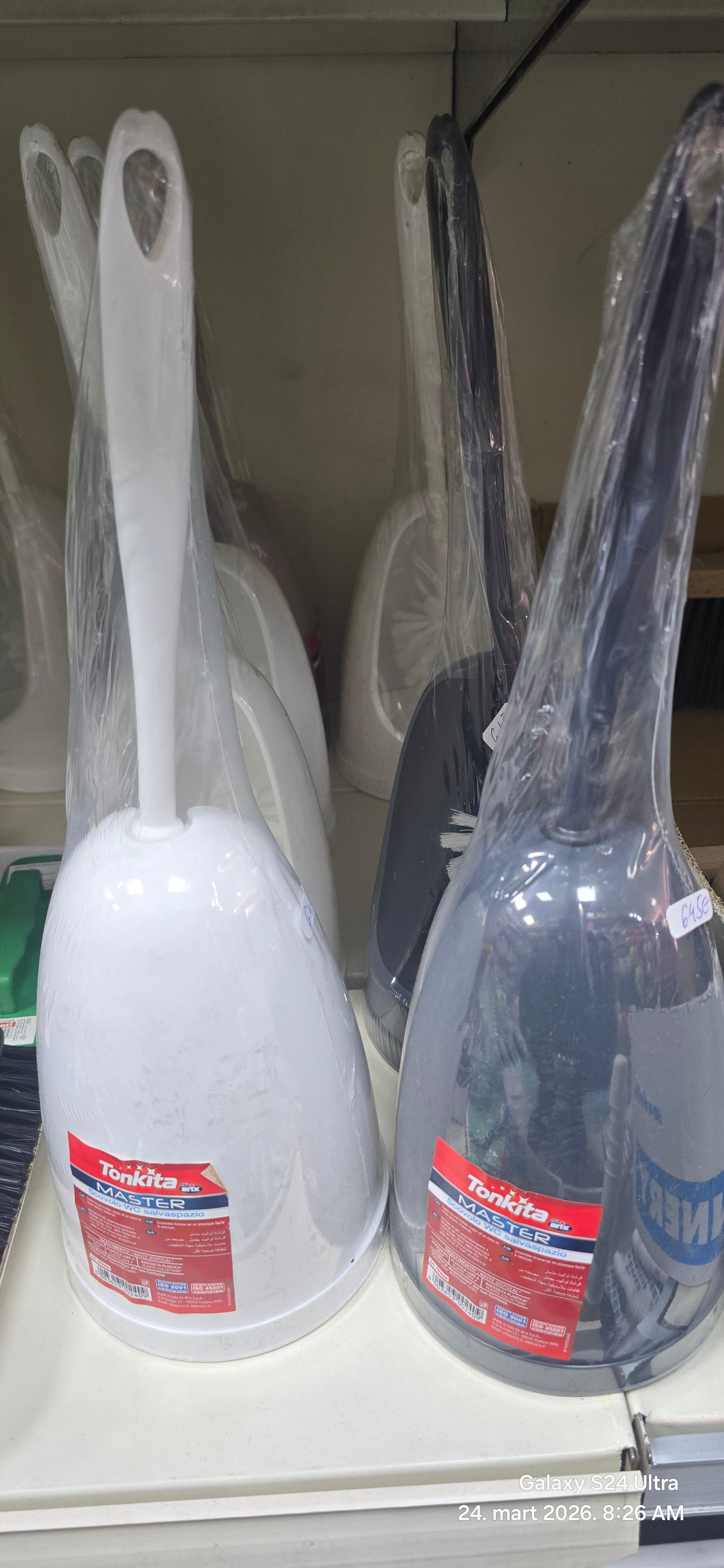 Tonkita Master WC četka sa držačem plastična ergonomska drška higijenska zaštita čišćenje WC šolje (1 set)