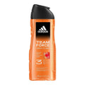 Adidas Team Force 3-in-1 Shower Gel gel za tuširanje tijelo kosa lice zesty & intense ekstrakt narandže no sulfate-based surfactant 100% reciklirana boca za muškarce (400ml)