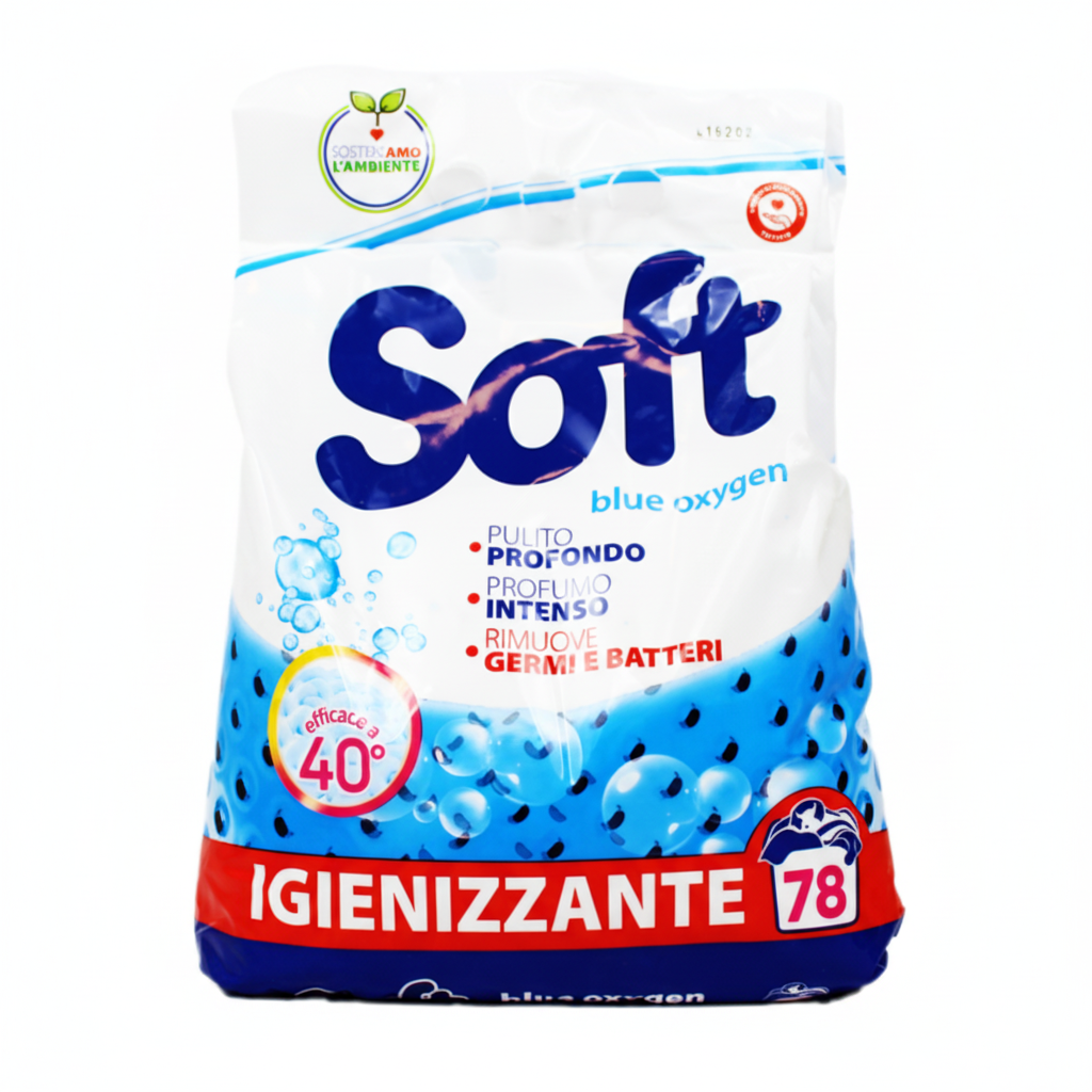 Soft Blue Oxygen Detersivo Igienizzante in Polvere (78 pranja)