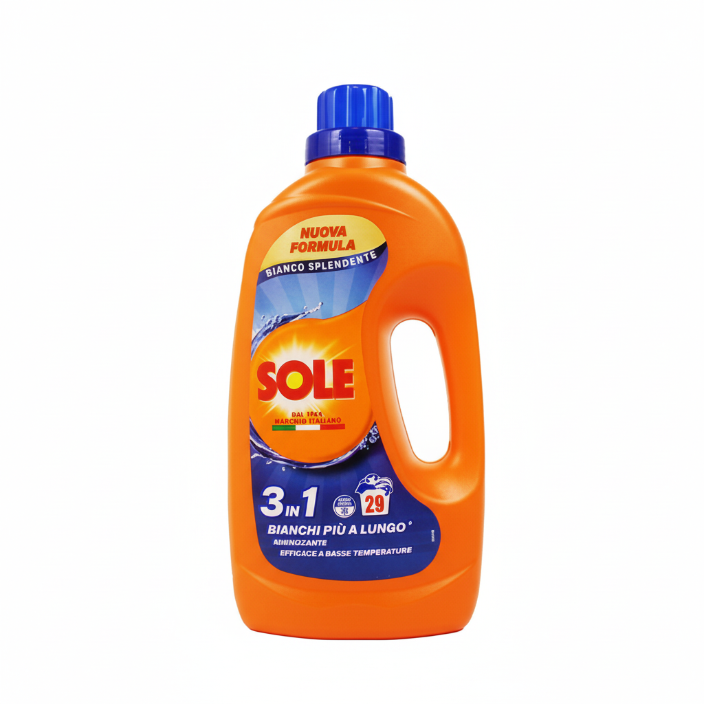 Sole 3 in 1 – Tečni deterdžent za bijeli veš (29 pranja)