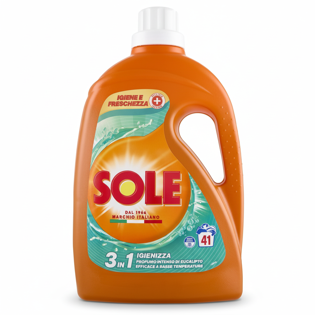 Sole Detersivo Lavatrice 3in1 Igiene e Freschezza (41 pranje)
