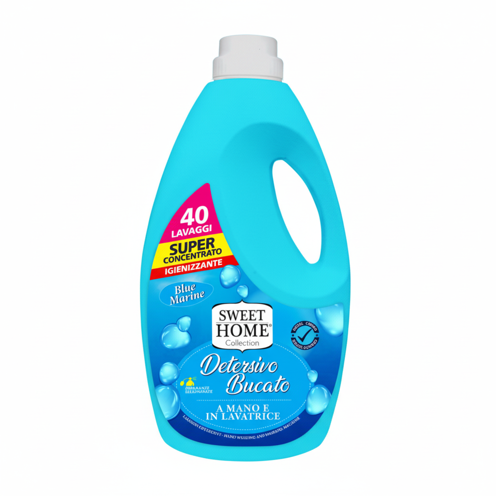 Sweet Home Detersivo Bucato Blue Marine Super Concentrato Igienizzante (40 pranja)